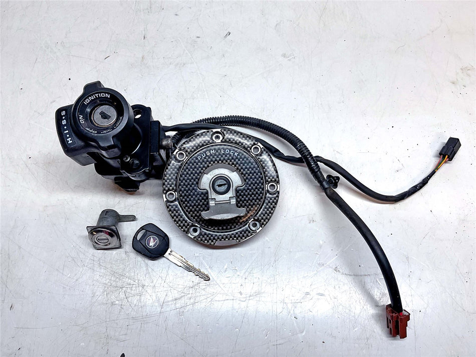 2010 Honda CBR1000RR Fireblade Lock Key Set - 35010MFL641