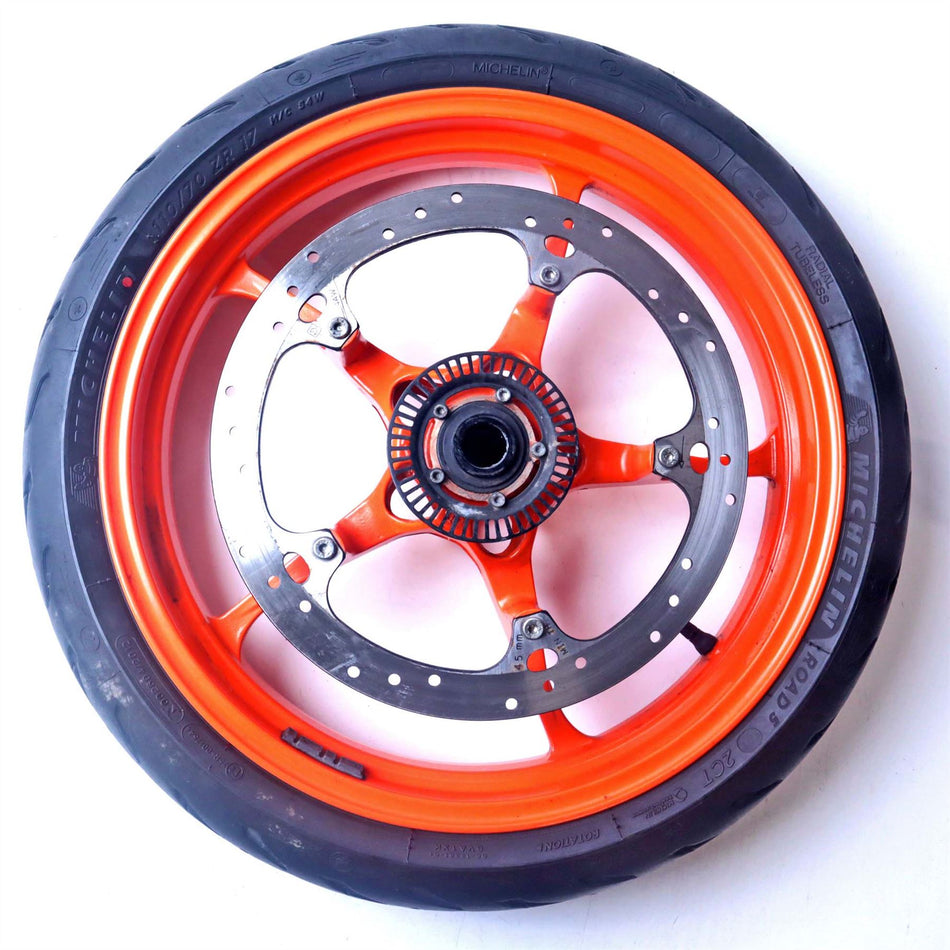 2024 KTM Duke 125 Front Wheel, Tyre & Disc - 96309097044EB