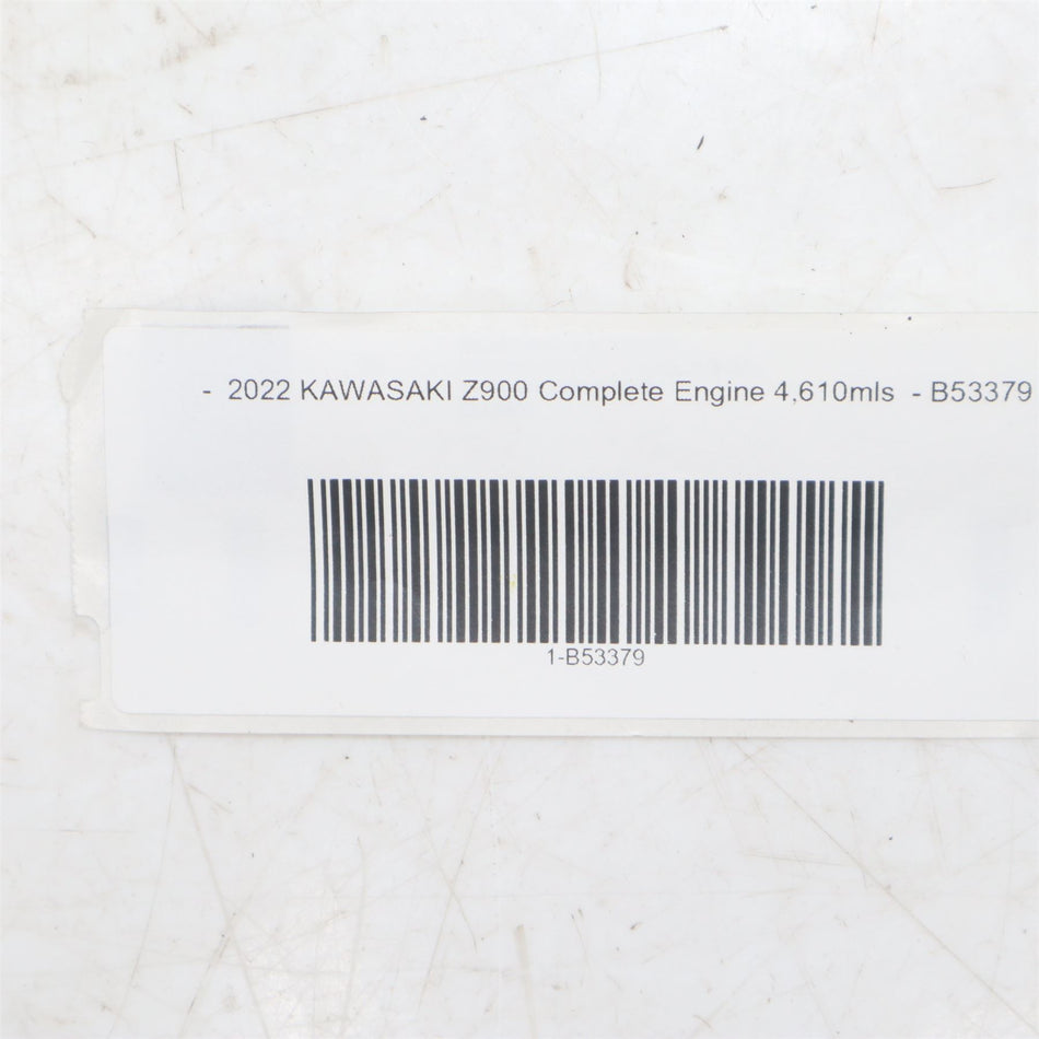 2022 KAWASAKI Z900 Complete Engine 4,610mls  - B53379
