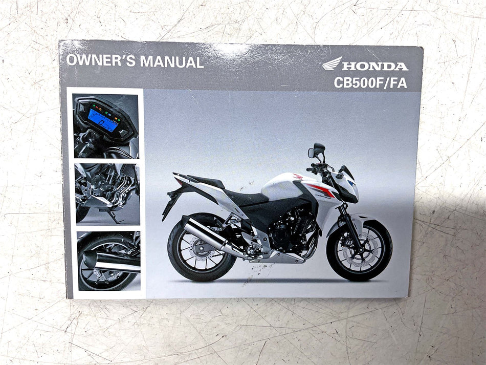 Honda CB500F Owners Manual