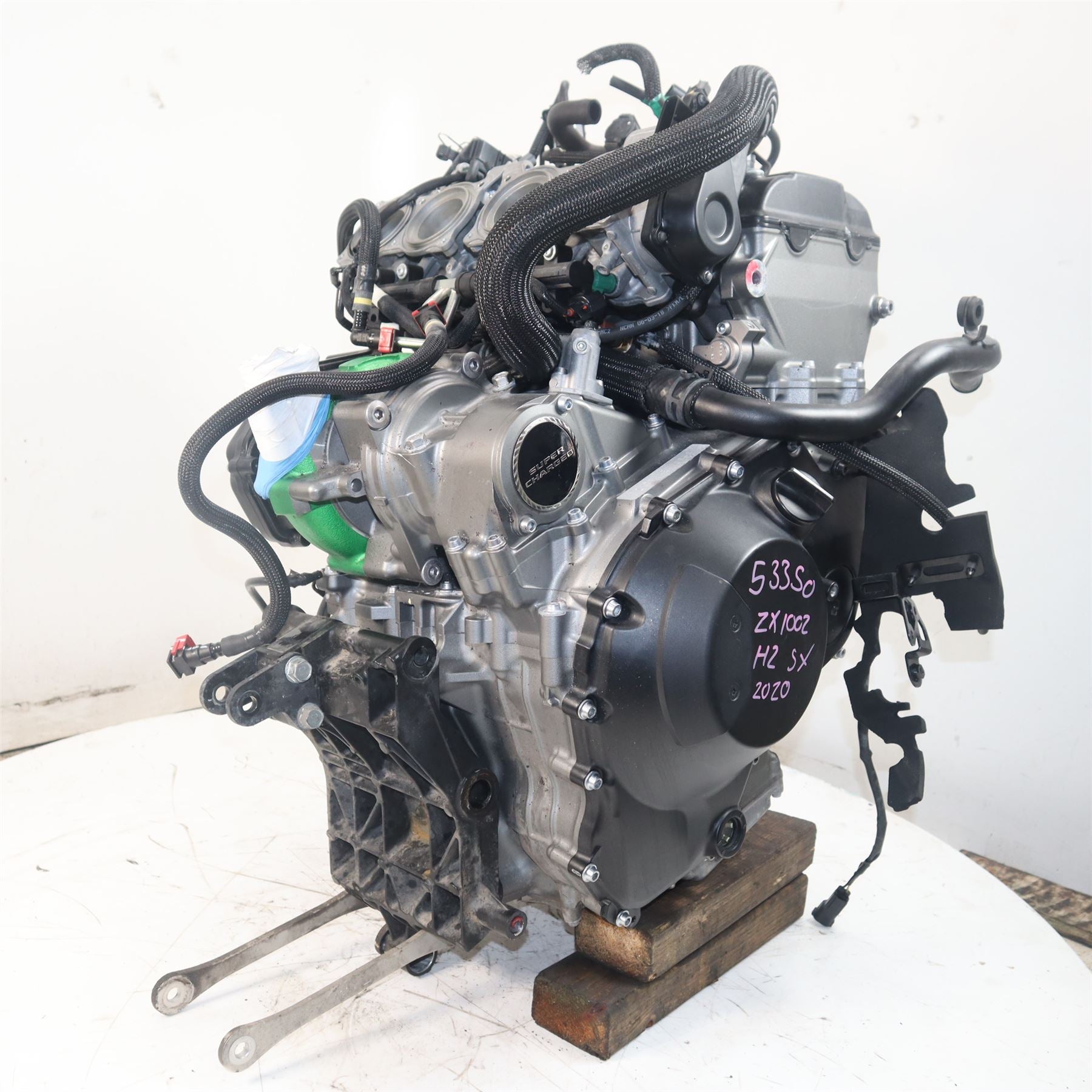 2018 2024 Kawasaki Ninja H2 SX Complete Engine 7 583 Miles B53350 Motomine