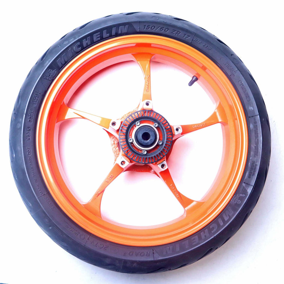 2024 KTM Duke 125 Rear Wheel, Tyre & Disc - 96310097044EB