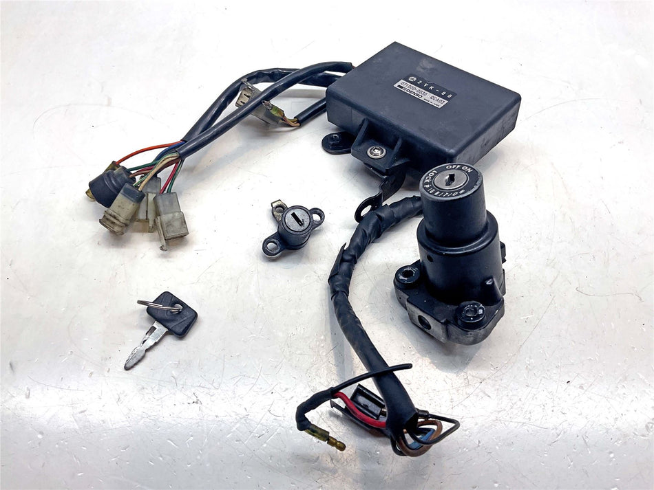 1989 Yamaha TDR250 Full Lock Set & ECU - 2571 Miles
