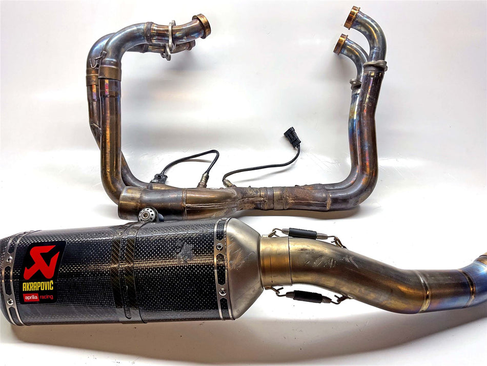 2018 Aprilia Tuono V4 1100 RR Factory Akrapovic Titanium Race Exhaust - SA10E8RC