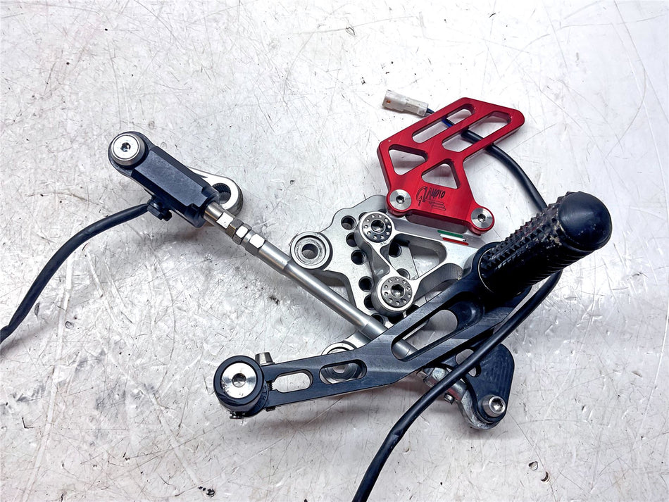 2016 Aprilia RSV4 Factory Giamoto Left Rear Set & Quick Shifter - RF