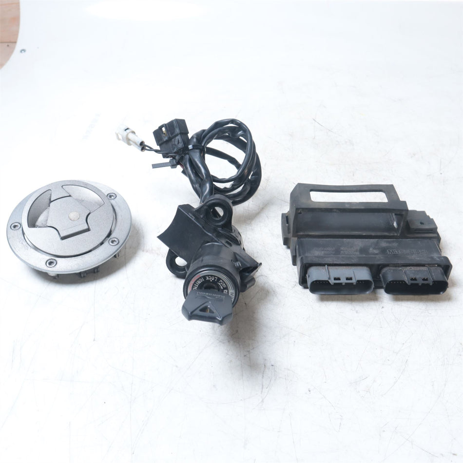 2009 Kawasaki Ninja ZX10R ZX1000 Lock Set With ECU - 211750190