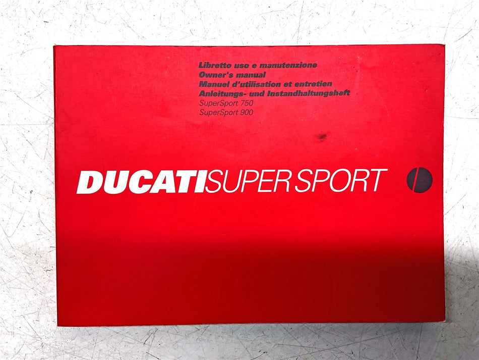 Ducati Super Sport Owners Manual