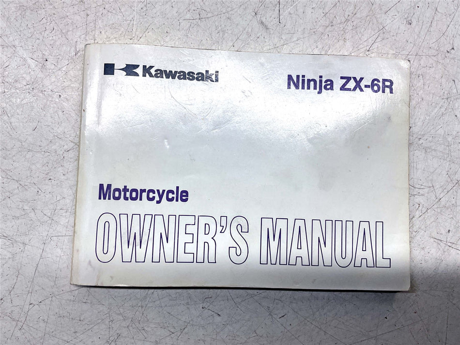 Kawasaki Ninja ZX6R Owners Manual