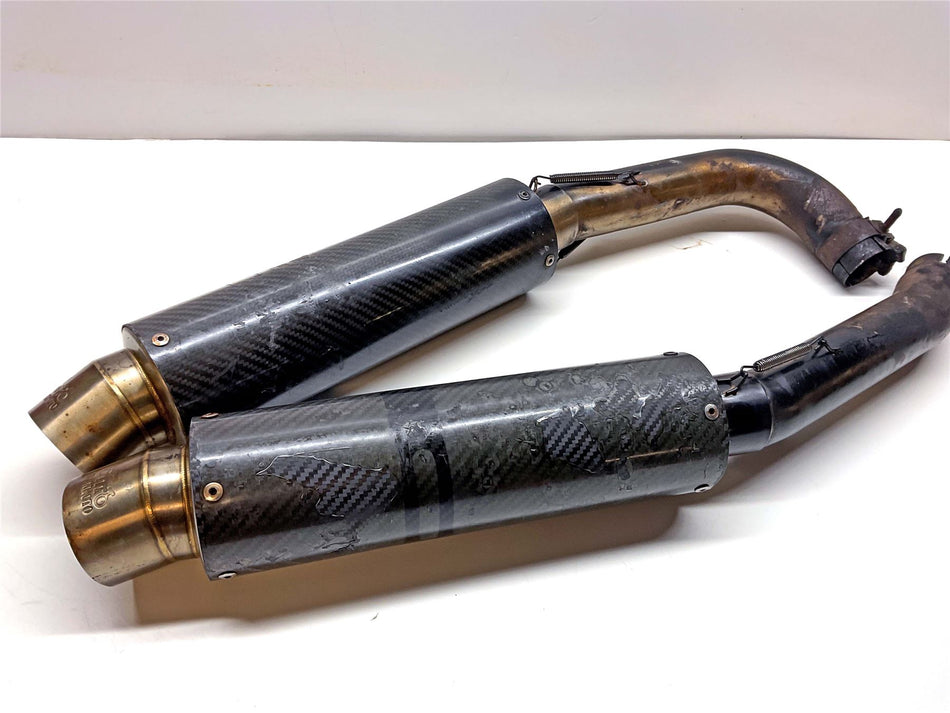 2002 Honda VTR1000 FIRESTORM Danmoto Carbon Slip-on Endcans