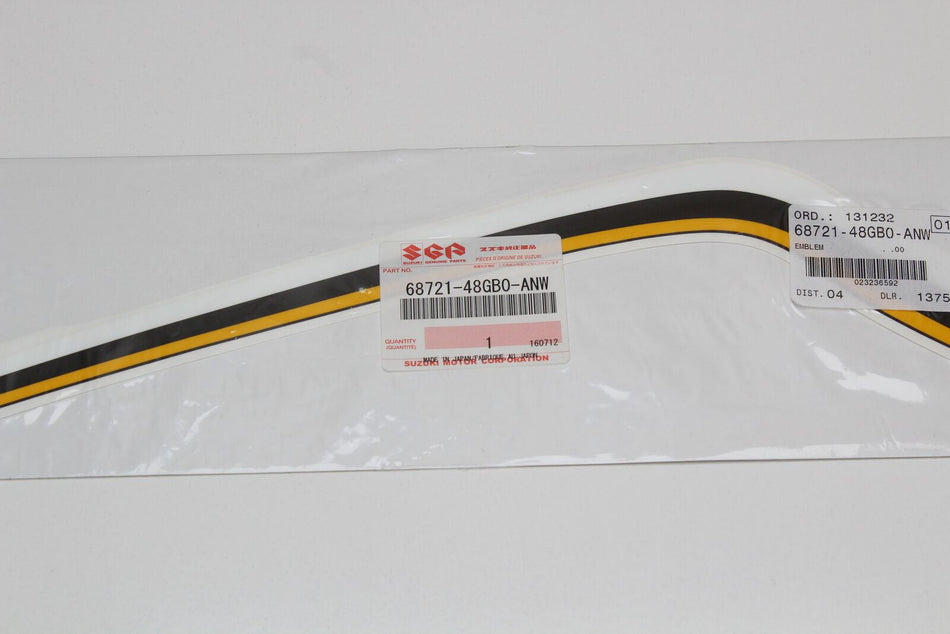2018 SUZUKI INTRUDER M1800 R/H Headlight Cowl Decal Sticker # 68721-48GB0-ANW