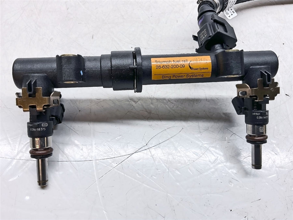 2025 Triumph Bonneville T120 Black Fuel Rail , High Flow & Injectors - T1241970