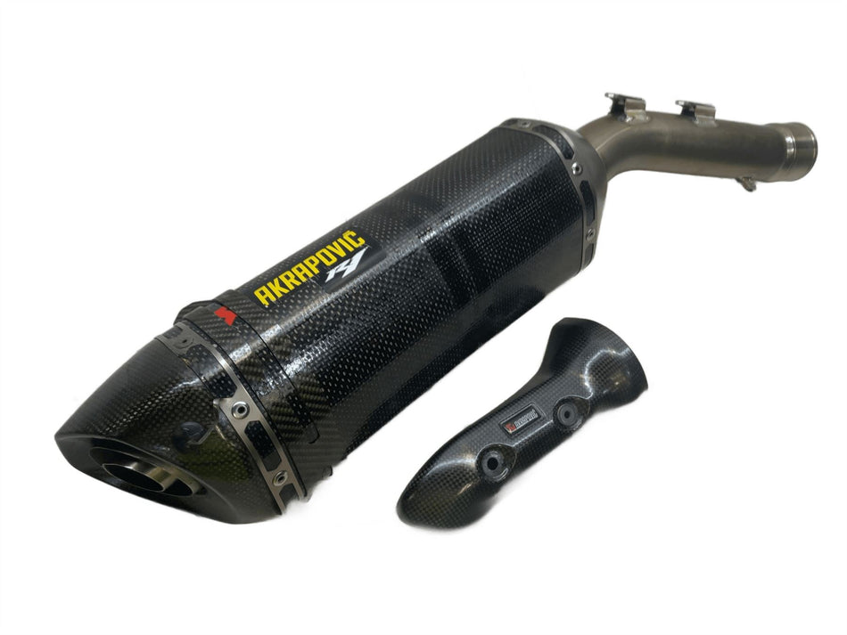 2014 Yamaha YZF R1 Akrapovic Carbon Exhaust Muffler Silencer 907983150100