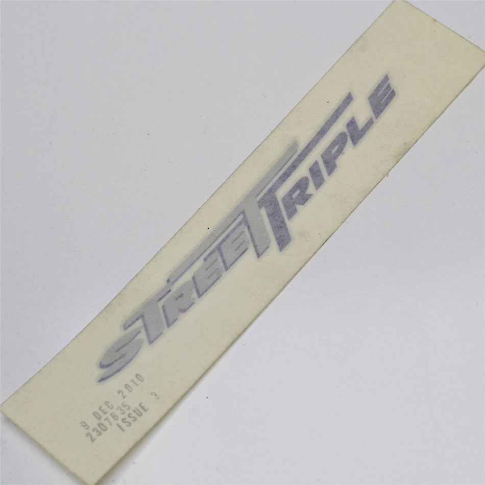 TRIUMPH STREET TRIPLE Rear Seat Fairing Decal Graphic - T2307635