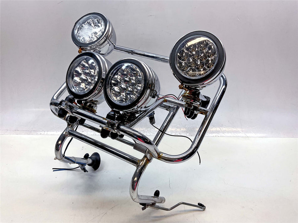 1971 Lambretta JET200 Front Light Cluster & Rack