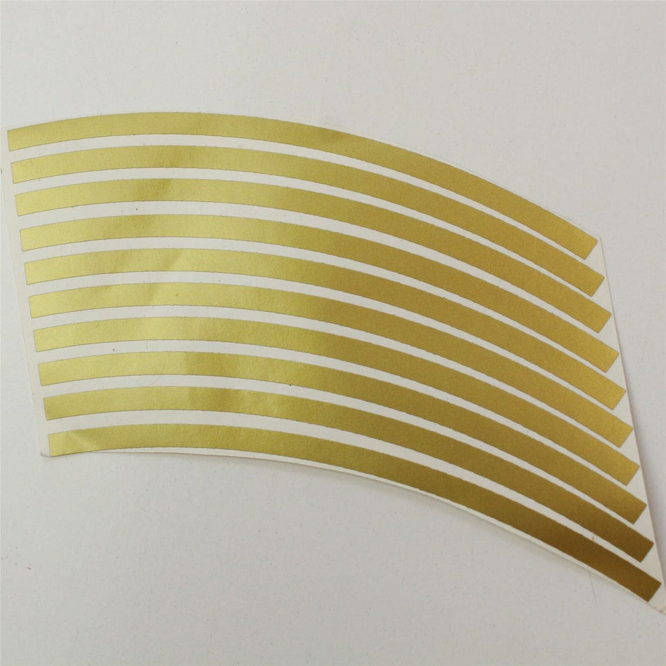 GOLD 6mm Wheel Rim Stripes Decal Graphic - 6MMGOLDRIMDECAL
