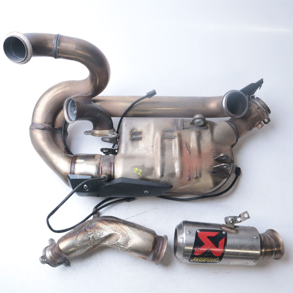 2024 KTM 1390 Super Duke R Exhaust Manifold W/AKRAPOVIC SILENCER - 61705050200