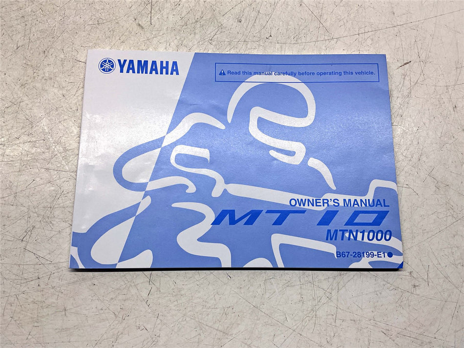Yamaha MT-10 Owners Manual