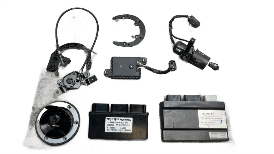 2022 Triumph Tiger 900 Full Lock Set Key Set ECU 1292575
