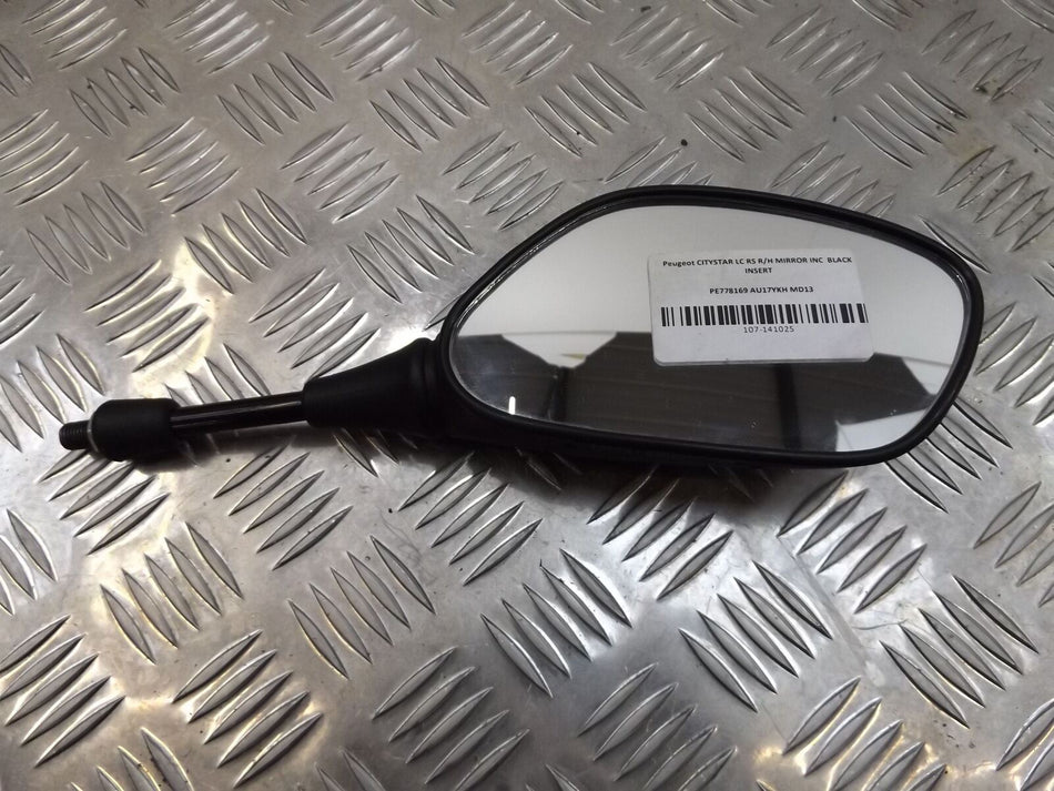 2017 PEUGEOT CITYSTAR LC RS RH RIGHT HAND MIRROR
