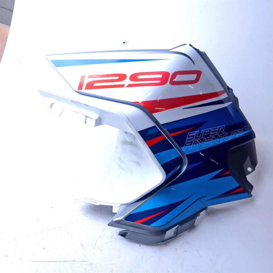 2024 KTM 1290 Super Adventure S Left Radiator Shroud - White - 61908050011AB