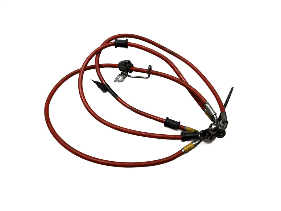 2009 Suzuki GSX-R750 Front Brake Lines Red Braided Aftermarket 5948037H00