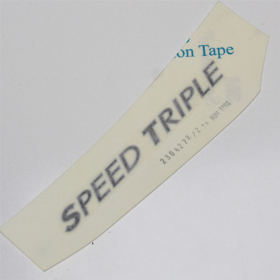 TRIUMPH SPEED TRIPLE R/H Right Rear Seat Panel Fairing Decal Graphic - T2304278