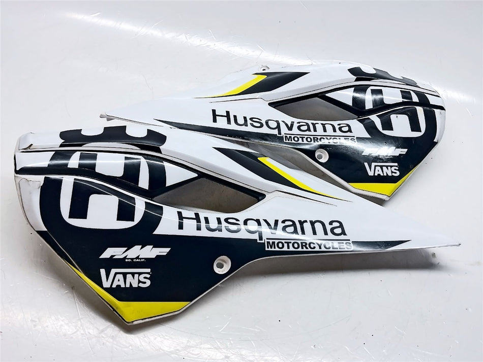 2015 Husqvarna TE125 White Spoiler Kit - 8130805400028E