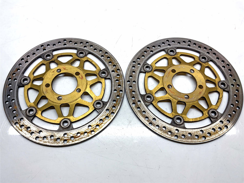 2002 Kawasaki Ninja ZX6R ZX636 Front Brake Discs (Pair) - 410801442A4
