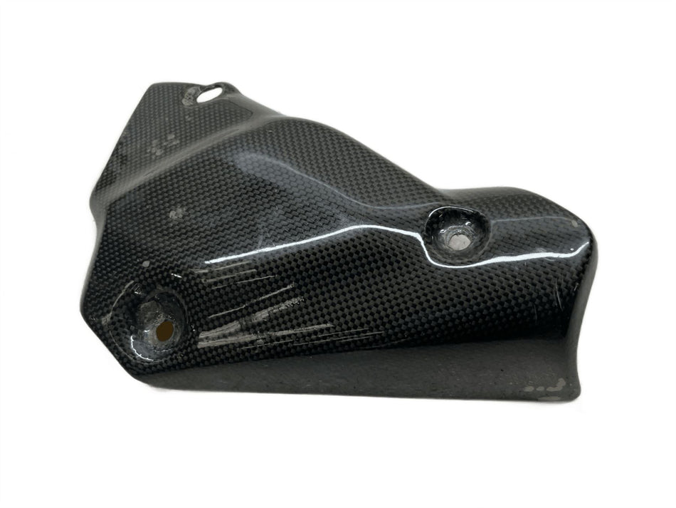 2010 Ducati 848 Carbon Fiber Exhaust Heat Shield Guard 46013621A