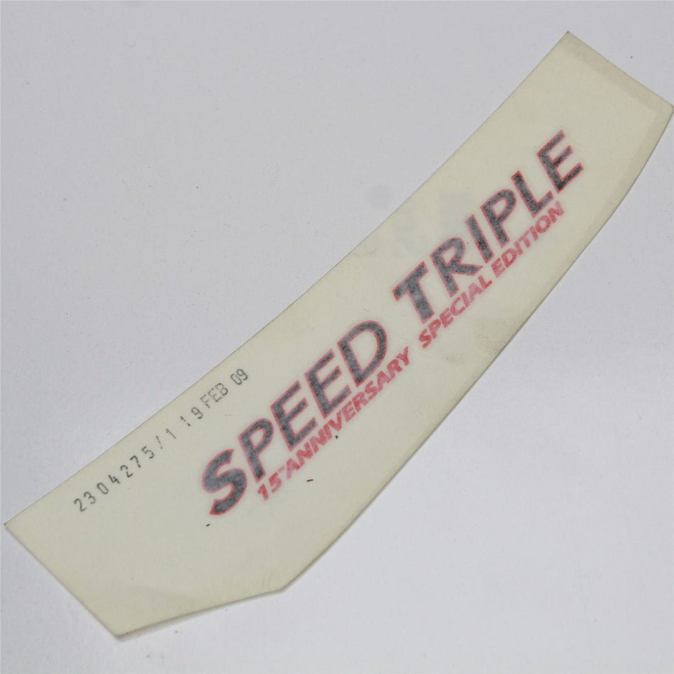 TRIUMPH SPEED TRIPLE L/H Left Rear Seat Panel Fairing Decal Graphic - T2304275