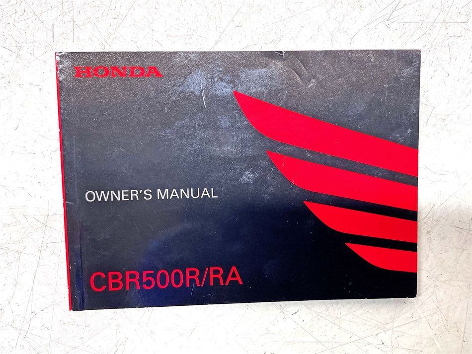 Honda CBR500R Owners Manual