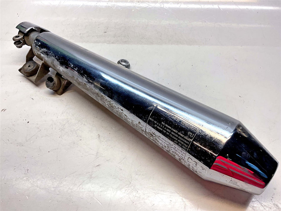 2009 Triumph Bonneville SE Left Hand Silencer Exhaust - T2206475