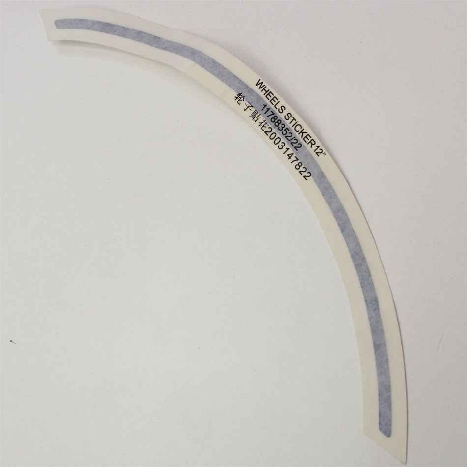 PEUGEOT  12" Wheel Rim Decal Graphic - 11788352/22