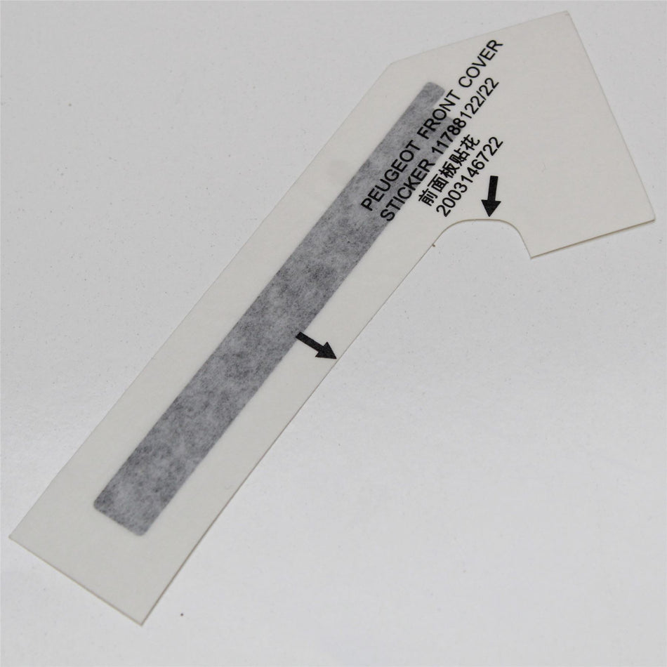 PEUGEOT SPEEDFIGHT 4 50 TOTAL Front Cover Decal Graphic - 803562-POK