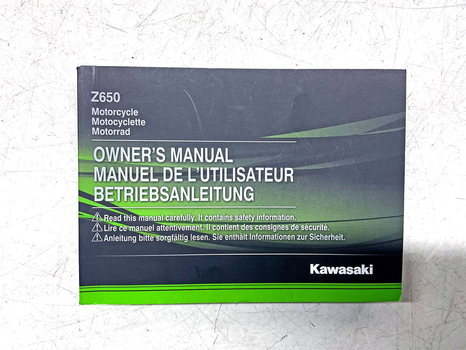Kawasaki Z650 Owners Manual