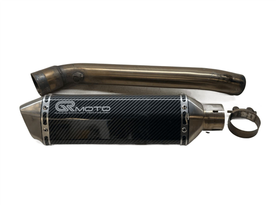2018 Kawasaki ZX10R KRT GRMoto Exhaust Muffler Silencer Carbon Link Pipe