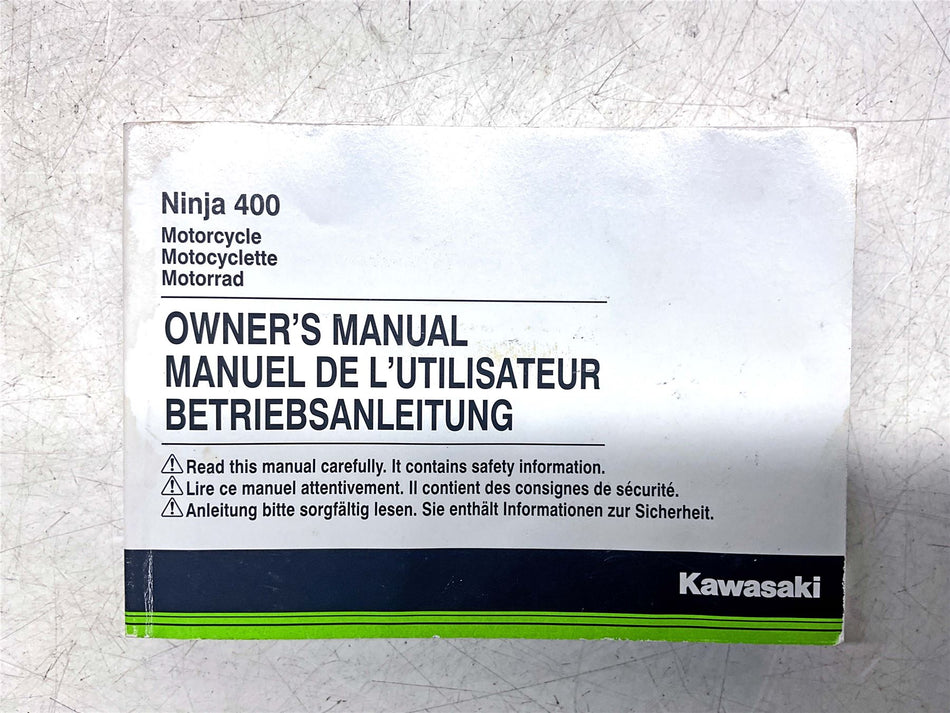 Kawasaki Ninja 400 Owners Manual