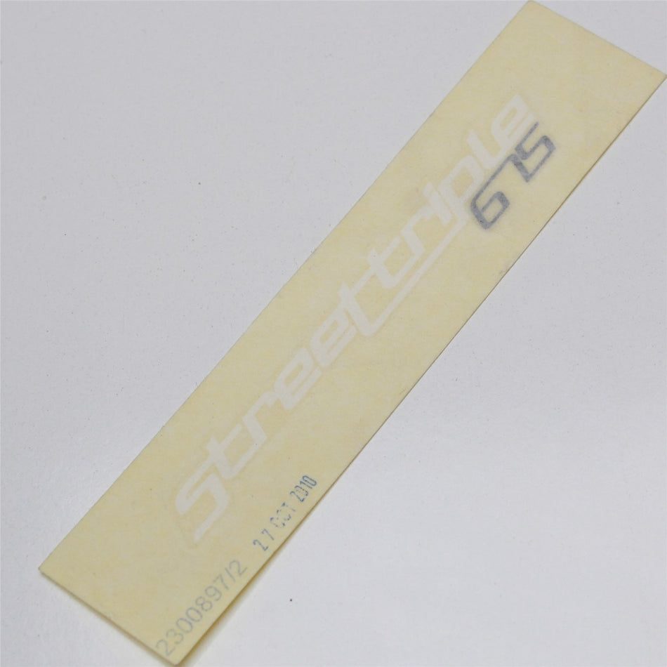 TRIUMPH STREET TRIPLE Rear Seat Fairing Decal Graphic - T2300897