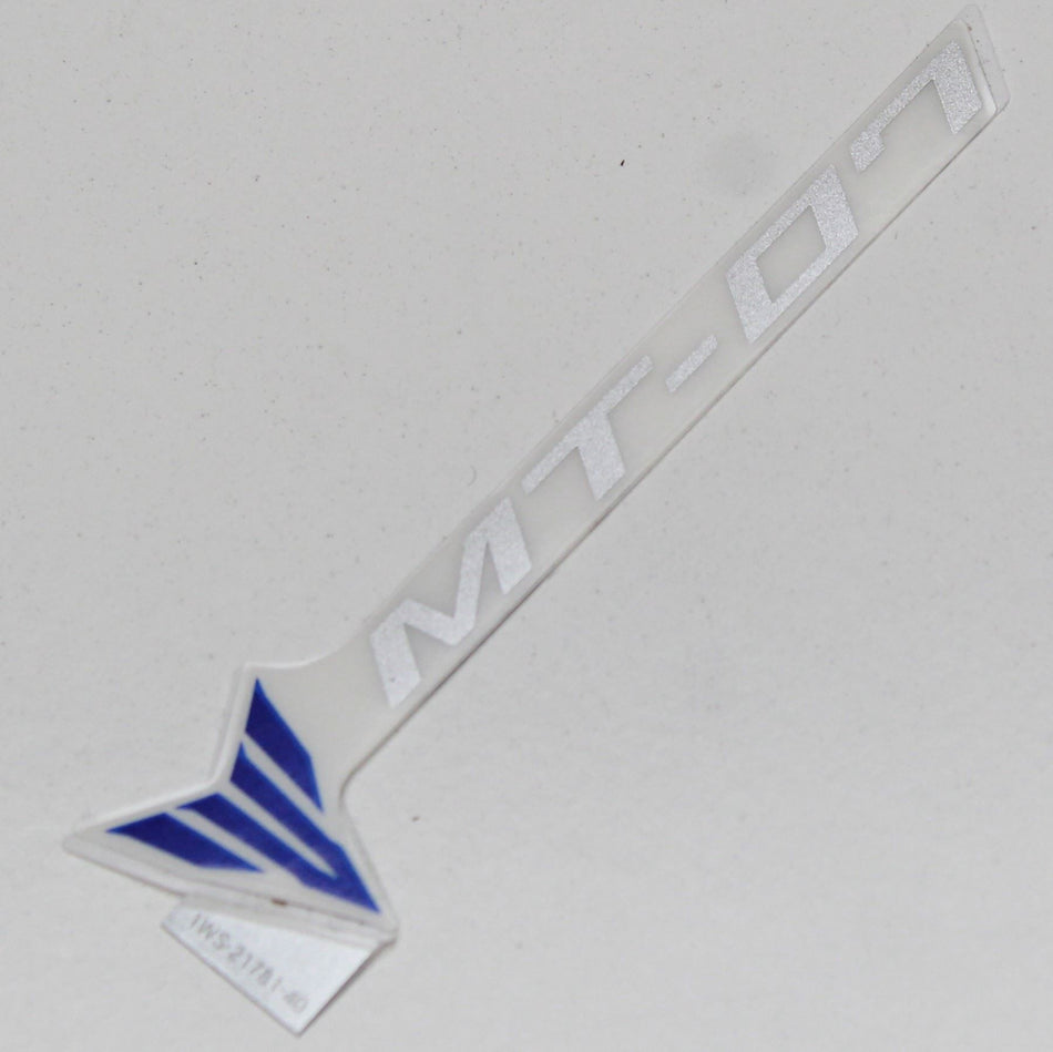 2014 YAMAHA MT07 L/H Left Fairing Cowling Decal Graphic - 1WS2178140