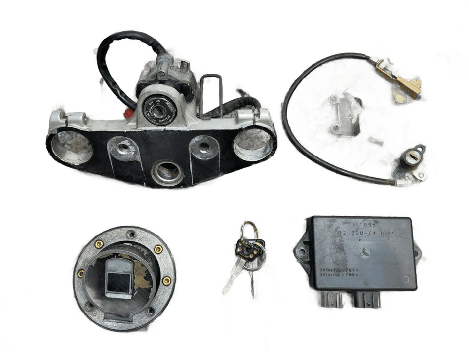 2000 Yamaha FZS600 Fazer Full Lock Set Key Set ECU 5DM01
