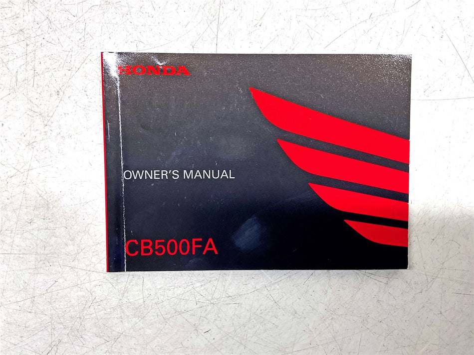 Honda CB500F Owners Manual