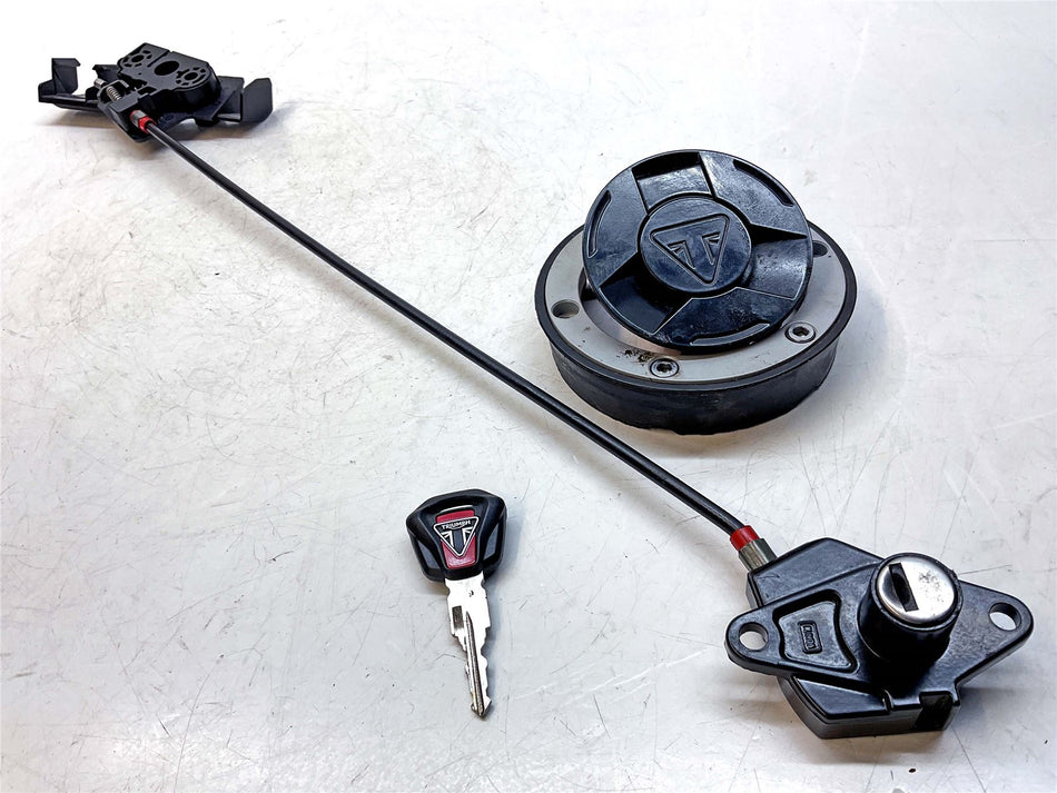 2018 Triumph Street Triple 765 R Fuel Cap and Seat Lock