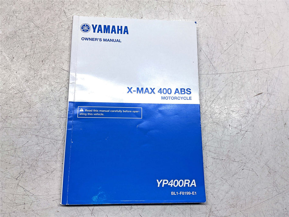 Yamaha XMAX 400 Owners Manual