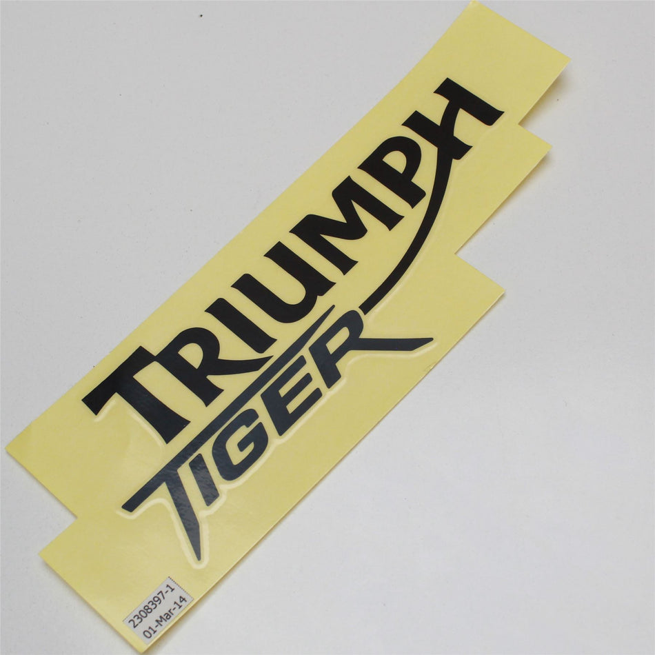 To VIN 674841 TRIUMPH TIGER XC L/H Fuel Tank Decal Graphic  - T2308397