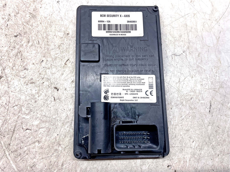 2014 Harley-Davidson Iron 883 XL883N Body Control Moduole - 41000351G