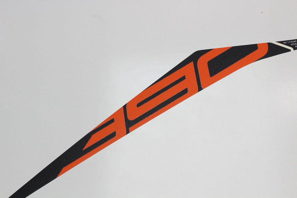 KTM 390 Duke Orange R/H Right Rear Seat Decal Set Graphic Sticker