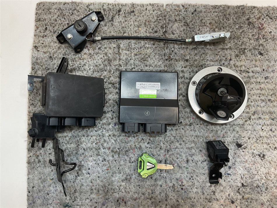 2015 Kawasaki ER-6f Full Lock Set & Ecu - 11126 Miles - 270455452