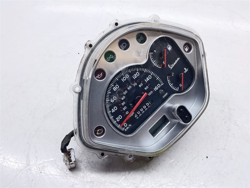 2010 Vespa GTS Super 300 Sport Speedometer 26665 miles