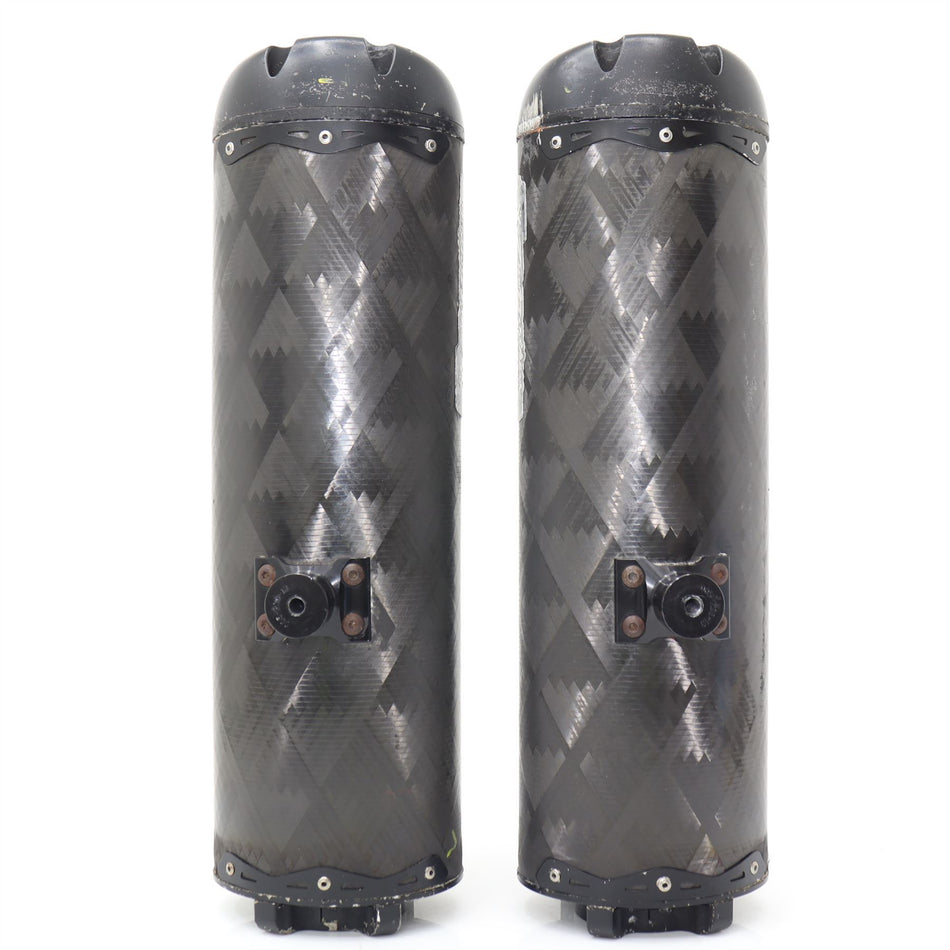 2009-2012 YAMAHA YZF R1 TWO BROTHERS RACING Twin Carbon Silencers - NS0392YZFTBR