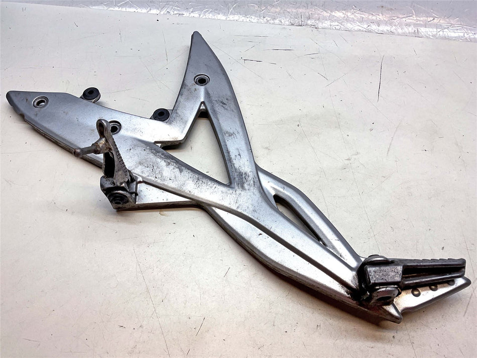 2007 Kawasaki Ninja 650 EX650 Front Left Footrest & Hanger - 35063-0285